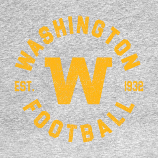 Vintage Washington DC Football Sports Team Est 1932 by cytoplastmaximume